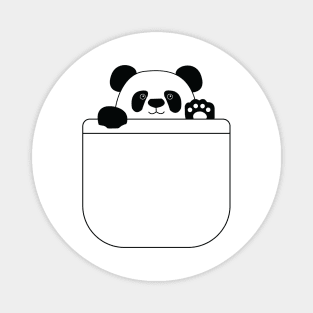 A Panda in My Pocket Magnet